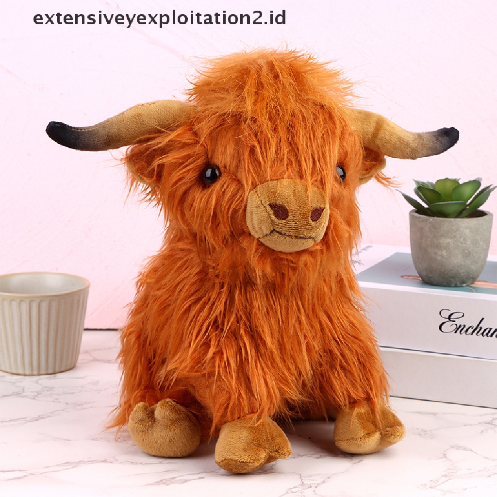 Mainan Boneka Stuffed Plush Sapi Highland