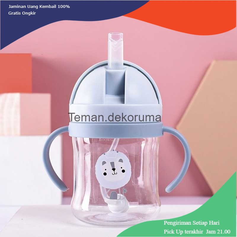 TD - PR Macroupta Botol Minum Anak Lucu dengan Sedotan 250ML - HA451