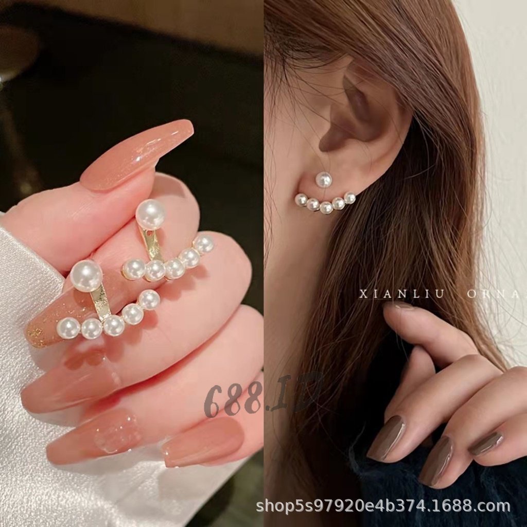 Anting Model Gantung Panjang Tusuk Perak Silver 925 Anti Karat Gaya Korea untuk Wanita ER 11