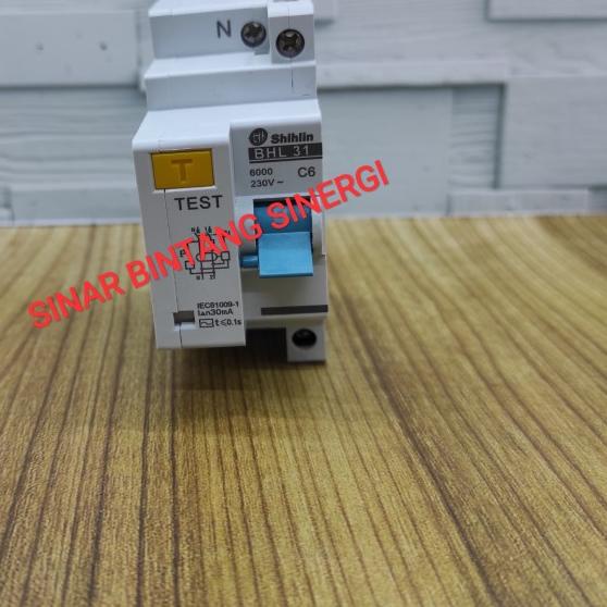 ELCB/RCCB SHIHLIN 1P+N 6A 30mA