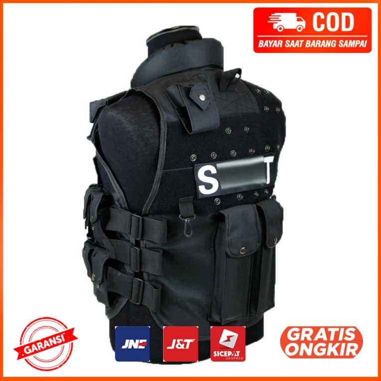 Rompi Militer Airsoft Gun CS SWAT Tactical Vest Size L CX93