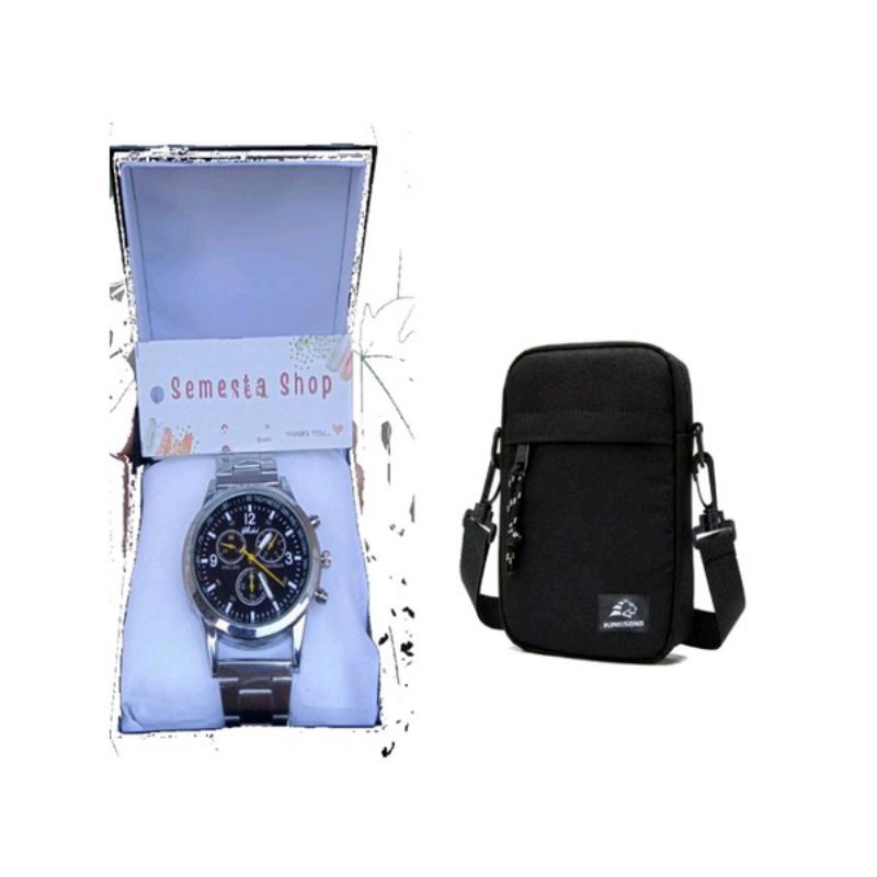 Paket kado ulang tahun pria jam tangan dompet tas kacamata termurah