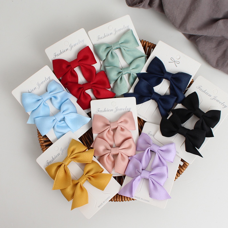 T&amp;Y Jepit Rambut Pita Anak Lucu 2 in 1 Jepitan Rambut Fashion Ribbon Hair Pin Gaya Korea Kids Import Murah