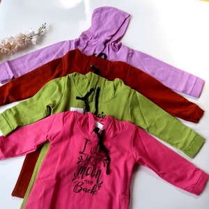 Tunik Hoodie Sweater Anak Perempuan 3 - 11 Tahun