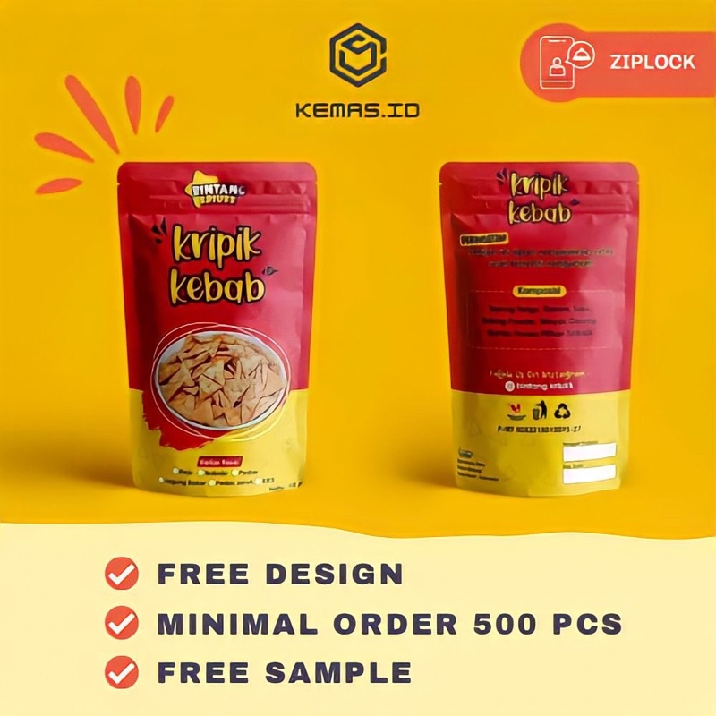 

[FREE DESAIN] CUSTOM STANDING POUCH ZIPLOCK MINIMAL ORDER 500 PCS | KEMASAN MAKANAN CUSTOM | STANDING POUCH CUSTOM