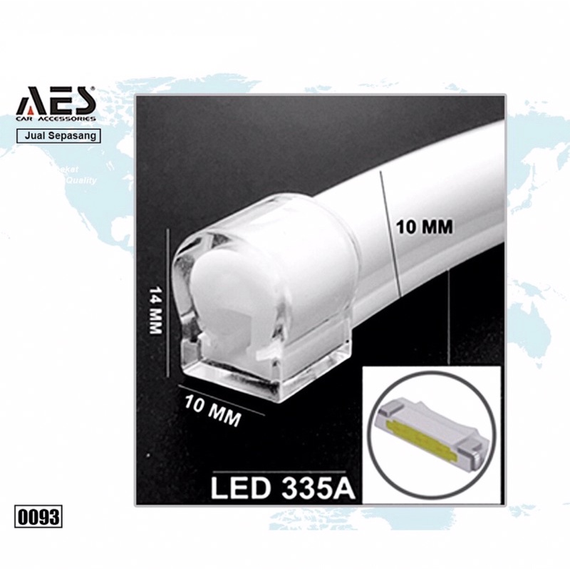 LAMPU ALIS DRL 30 CM AES 1 MODE GRADE A AES DRL PREMIUM UNIVERSAL MOTOR DAN MOBIL AES