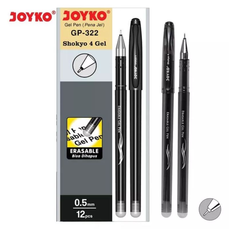 

[PACK] Erasable Gel Pen Pulpen Bisa Dihapus - Joyko GP-322 Shokyo 0.5mm MURAH!