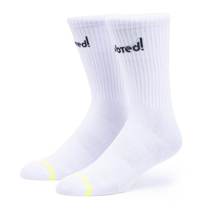 Voted Kaos Kaki Sepeda Jogging BS.1 White