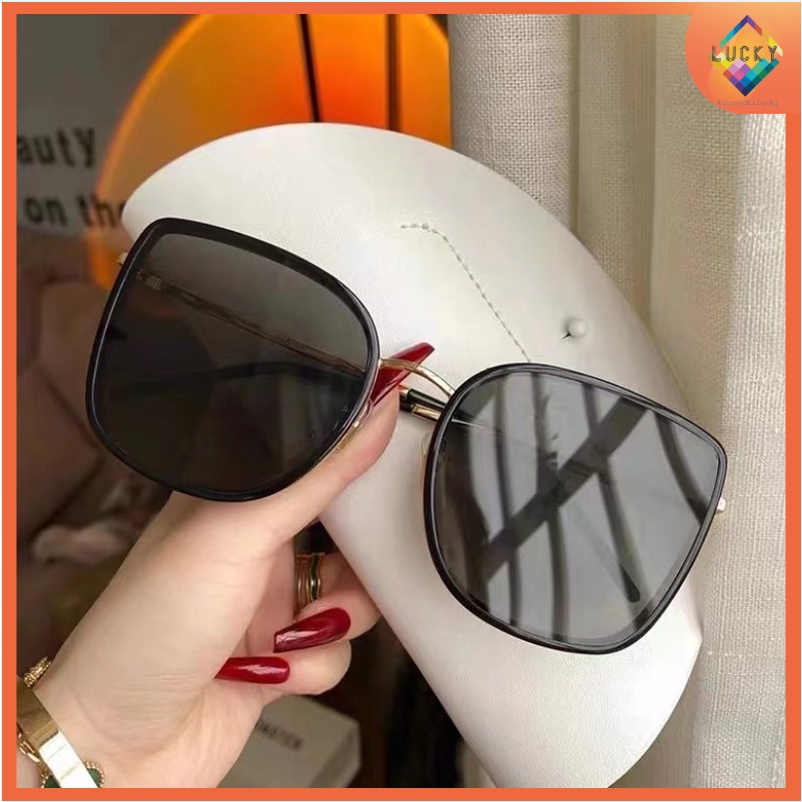 Kacamata Hitam Kotak No frame Titanium Women Sunglasses New Arrival Import Kacamata Fashion