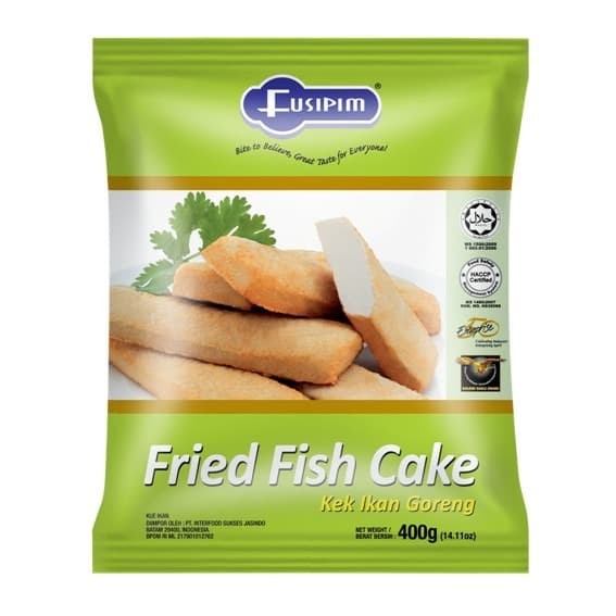 Frozen Food Fusipim Fried Fish Cake 400gr Kek Ikan Bakso Goren