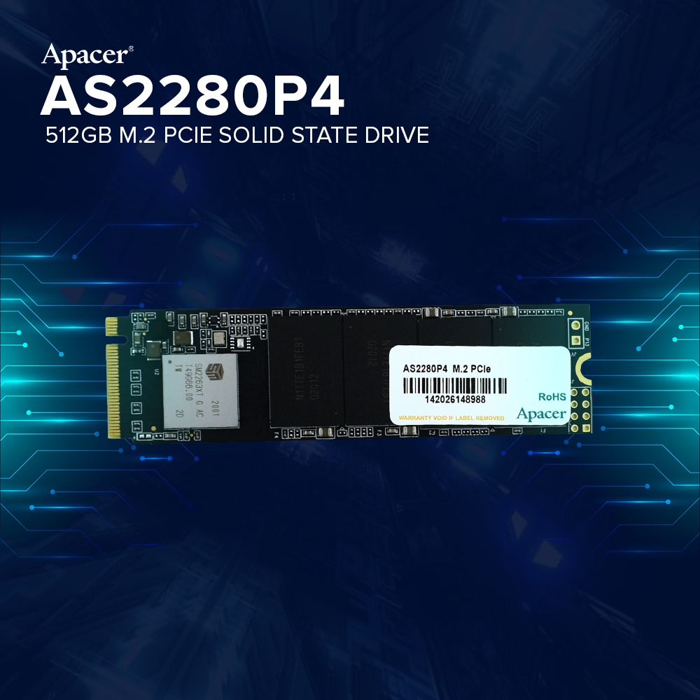 Apacer AS2280P4 M.2 NVMe 512GB / SSD APACER 512GB NVME / SSD 512GB