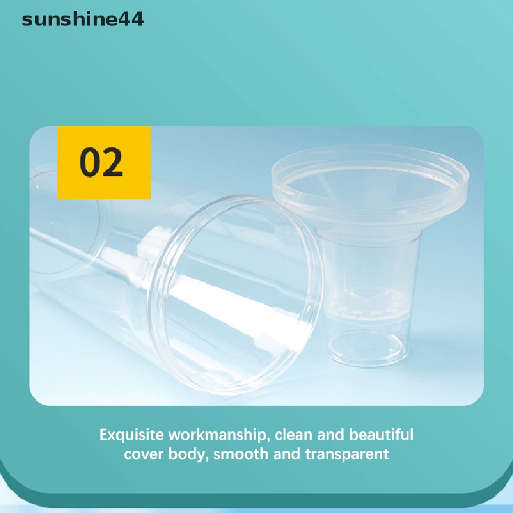 Sunshine Botol Plastik Transparan Sekali Pakai Dengan Tutup Untuk Es / Yogurt / Kopi / Susu / Teh