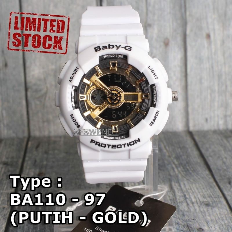 Jam Tangan Baby G BA110 Anti Air Wanita Terlaris
