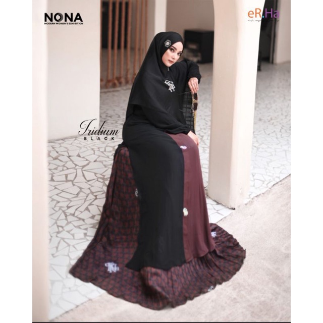 [ER.HA SYARI] GAMIS SYARI TERBARU / DRESS SET PRINTING " IRIDIUM SET " BY ERHA SYARI