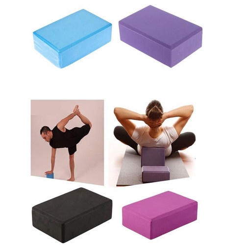 BALOK Yoga Blok Prick Pilates EVA Brick Foam Alat Fitnes / Balok Yoga Bantalan Yoga Block Yoga Pilates Polos