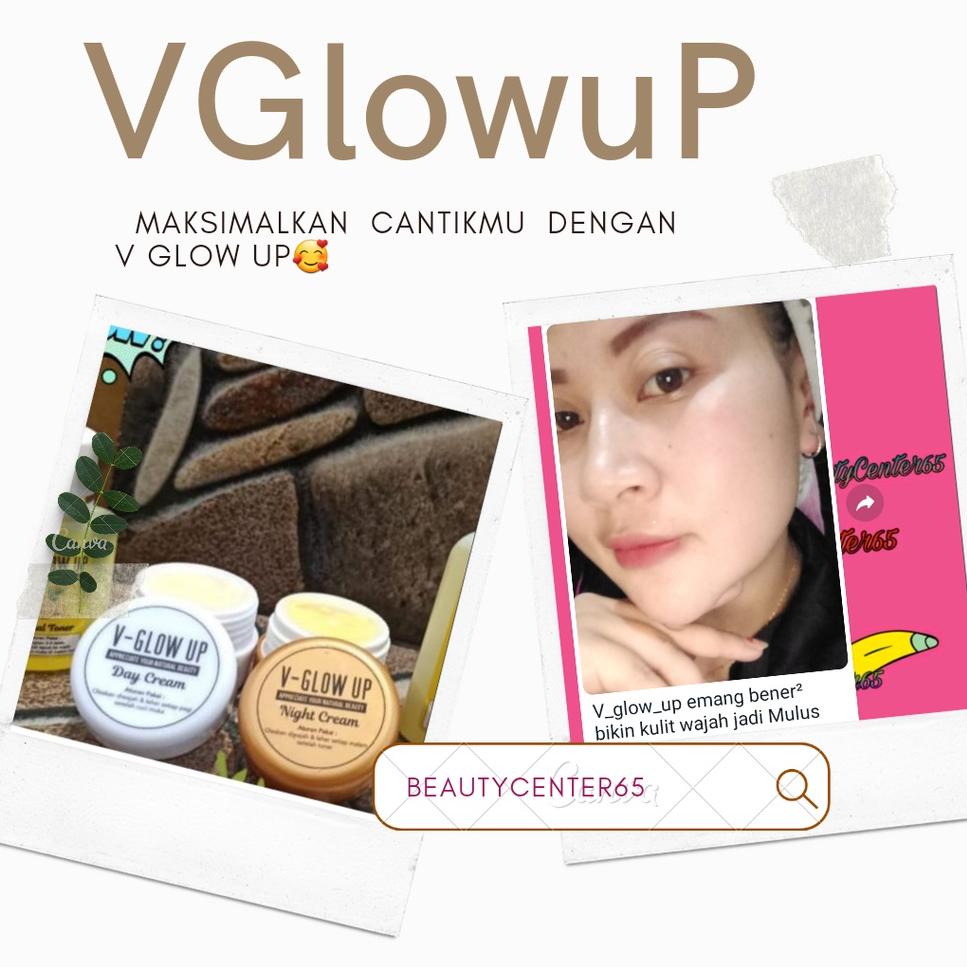 N79S V Glow Up Cream Pemutih wajah penghilang flek jerawat bukan HN ORI