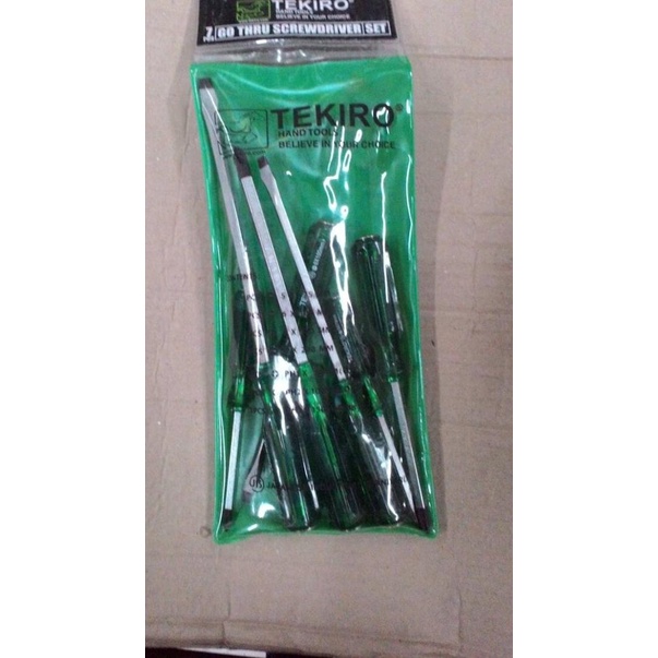 Obeng Ketok Tekiro Set 7 pcs Obeng Getok Tekiro Original