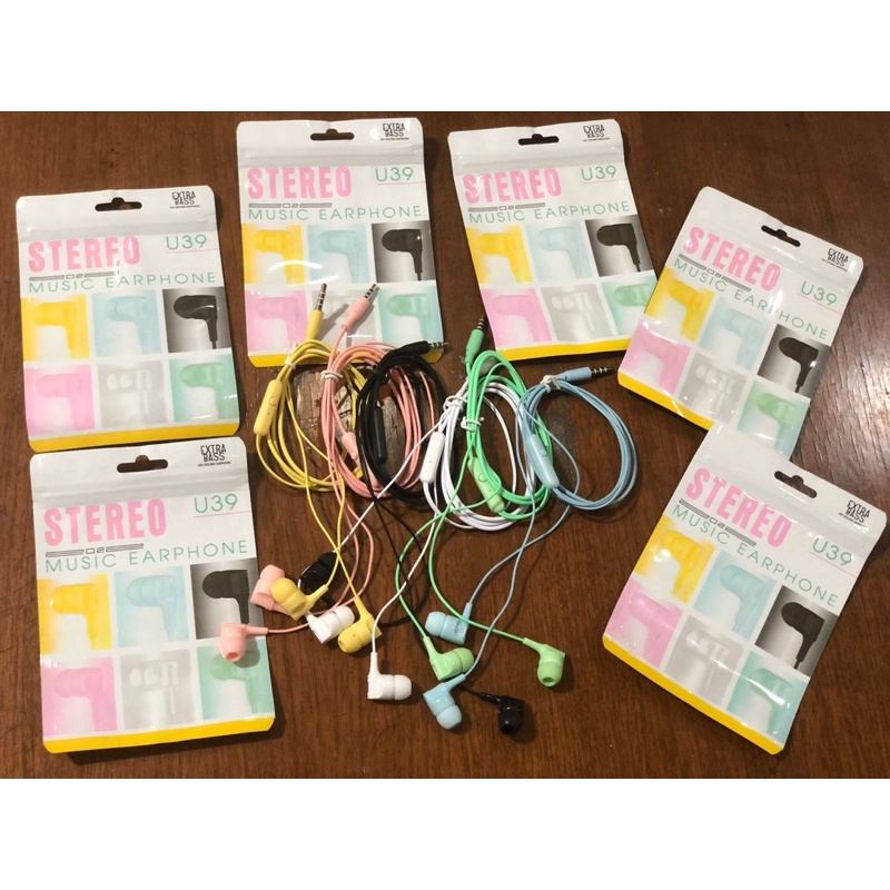 Termurah Headset Macaron U-39 plus mic telepon