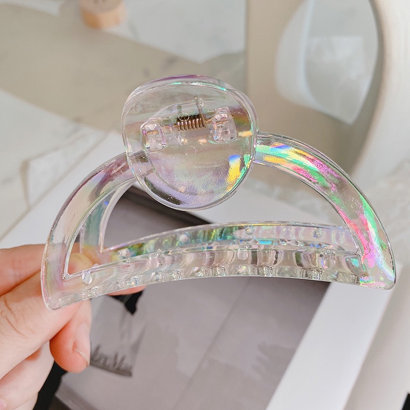 Klip Rambut Anak Elegan Mutiara Hair Claw Aksesoris Rambut Mermaid Hairpin Transparan Hair Pin Hiasan Kepala Korea INS Style Wanita Wanita Perempuan Besar Ponytail Holder Vintage