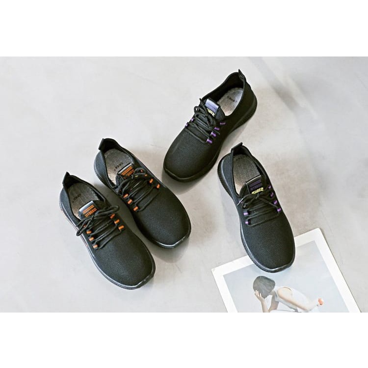 SHOEGALLERY LV0184 Sepatu Sneakers Wanita Import Motif Sport Anak Panah