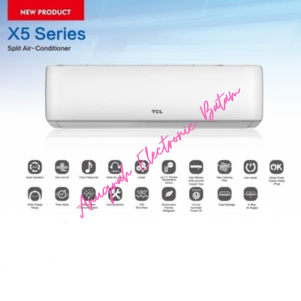 AC Split TCL TAC18CSAX5 - Pendingin Ruangan Efisien 2PK