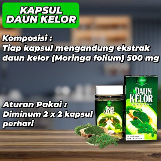 Kapsul Ekstrak daun kelor Moringa Oliefera Syifa Herbal - Daun Kelor Moringa Oleifera 60 Kpsl