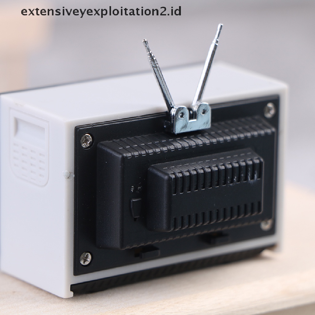 Mainan Miniatur TV retro Untuk Dekorasi Rumah Boneka