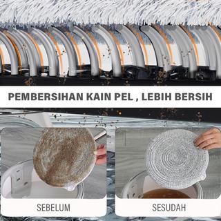 IKILOSHOP M01 Spin Mop Alat Pel Lantai Kain Pel Alat Pembersih Praktis Pel-pelan Otomatis Flat Mop Praktis