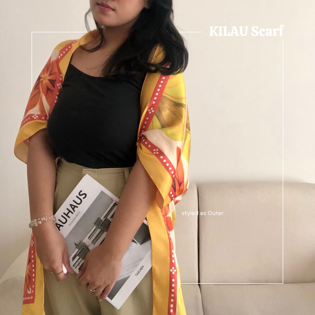 Kine Kain - KILAU Scarf | Outer Scarf | Multiway Scarf | Hijab