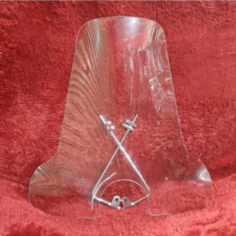 Long Flyscreen/Windshield Vespa Klasik Tahun Tua 60's Super 66 Honda C70