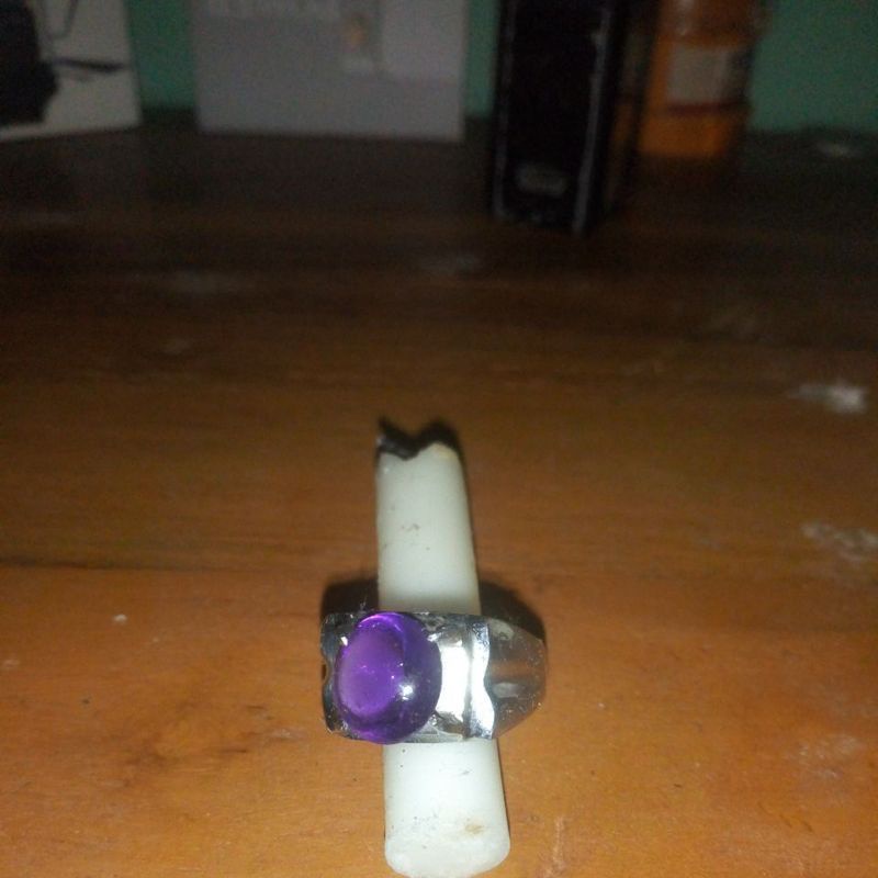 cicin akik kecubung biru asli borneo