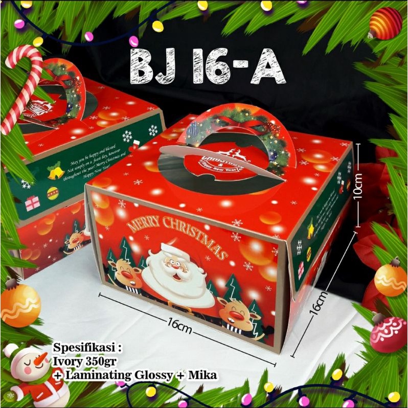 

Christmas Cake Box Kue Natal Packaging