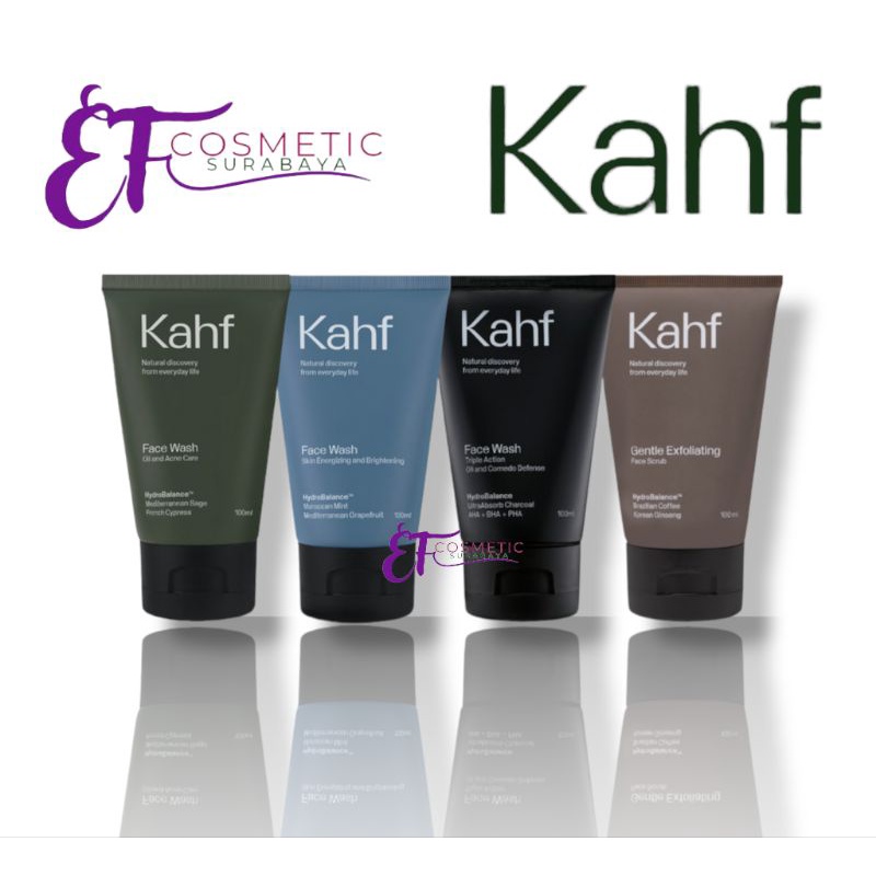 Jual KAHF Face Wash/Face Scrub 100gr(Sabun wajah pria) Shopee Indonesia