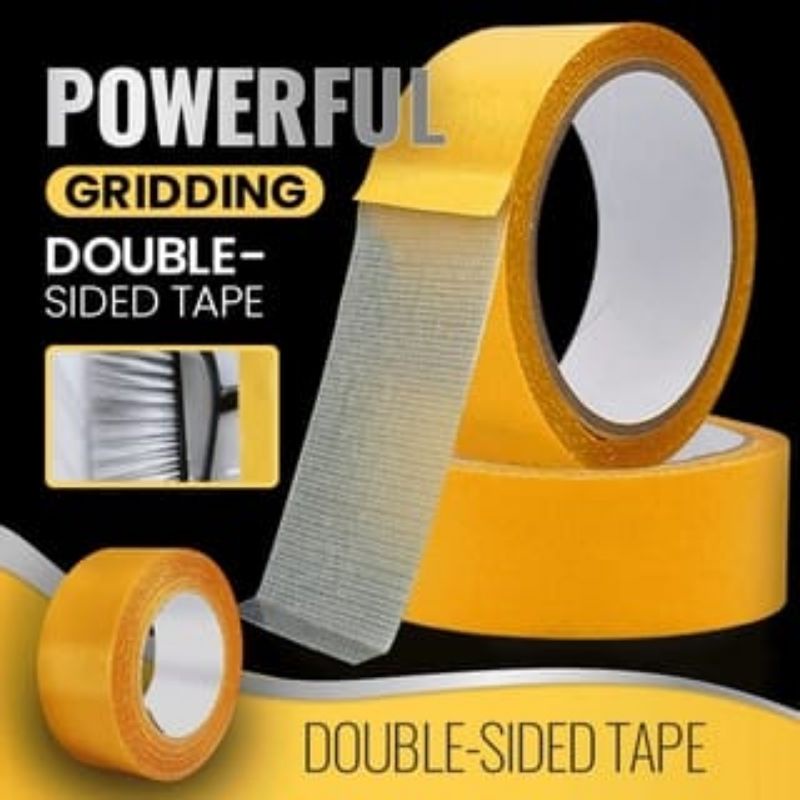 

{JS} Solatip Double Tape Kain Dua Sisi / Double tape Mesh kain tanpa bekas