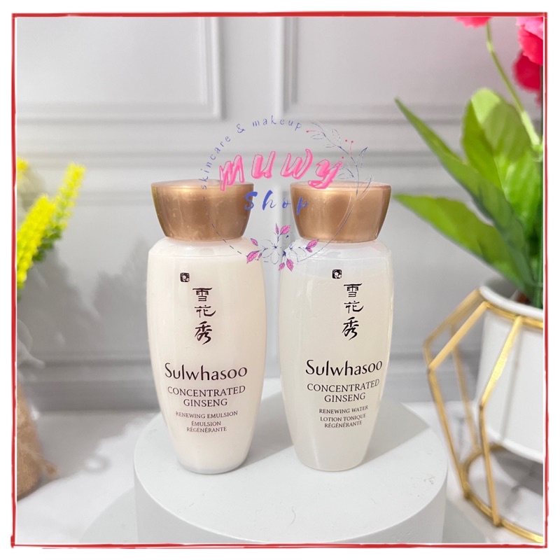 Sulwhasoo Concentrated Ginseng Renewing Water 15ml 25ml + Ginseng Emulsion 15ml 25ml