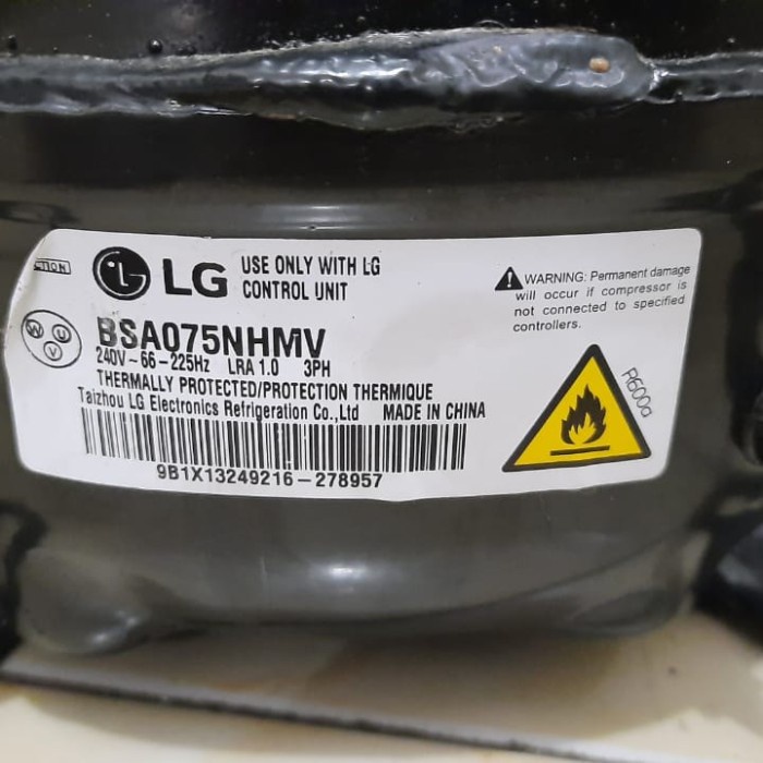 VNDH kompresor kulkas inverter LG BSA075NHMV original