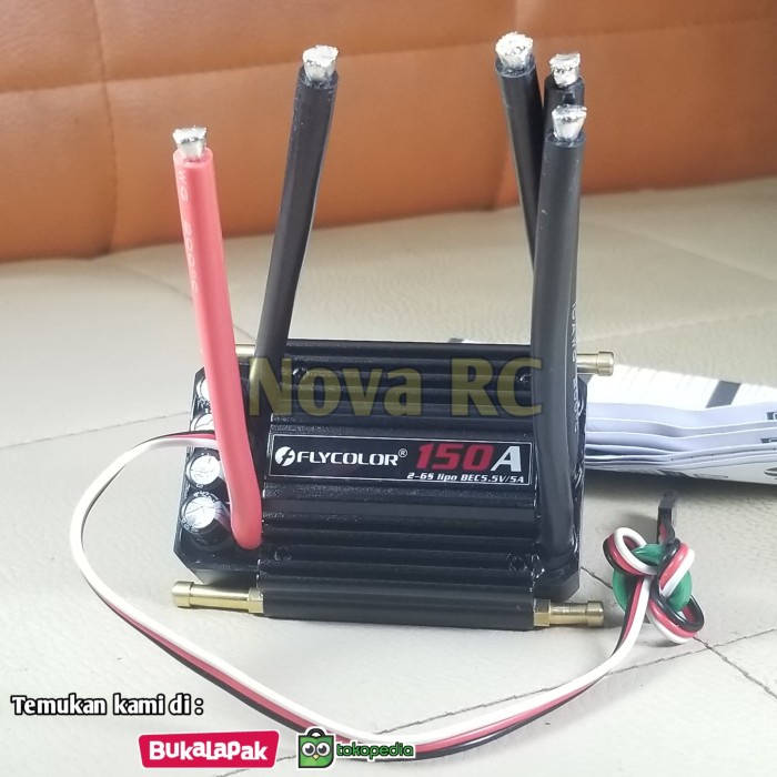 Flycolor 150A 6s esc brushless motor with 5.5v/5a bec