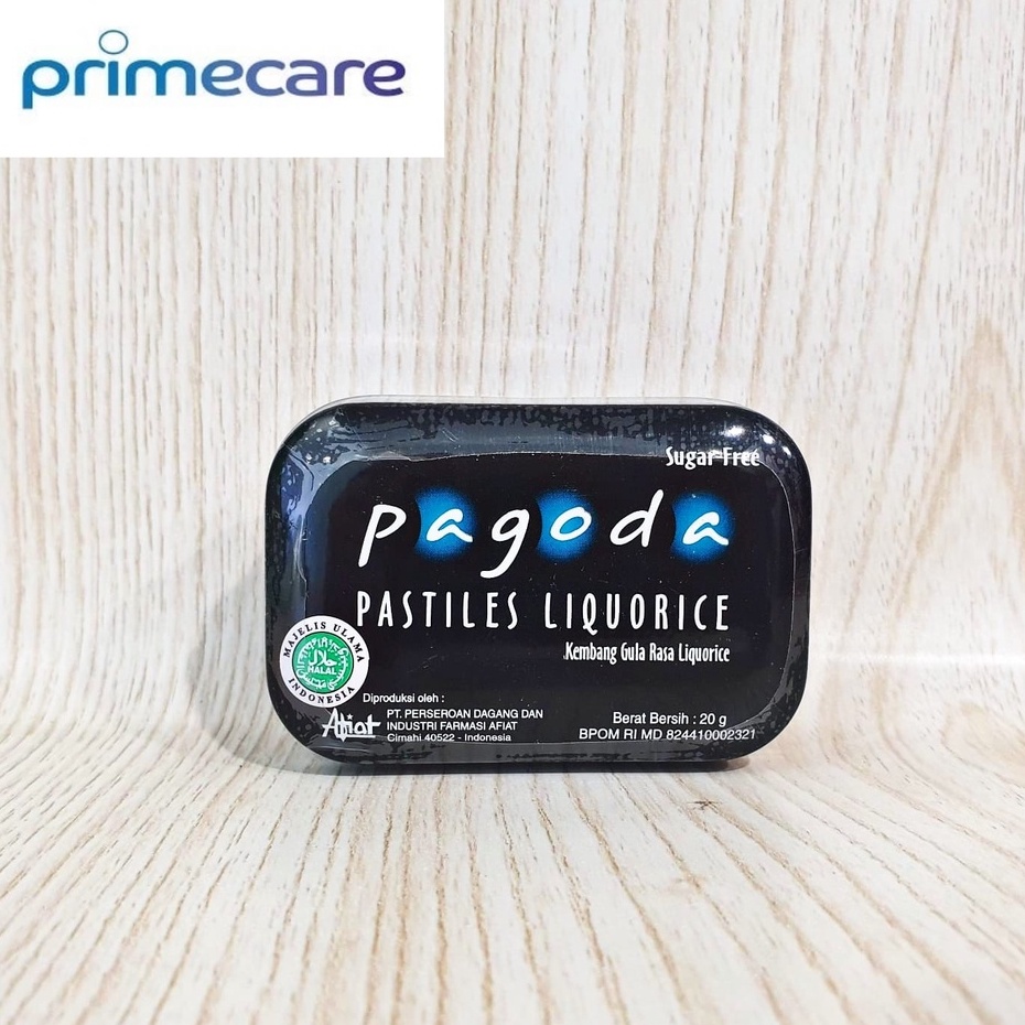 

Pagoda Pastiles Liquorice 20gram / Permen Hisap Pelega Tenggorokan