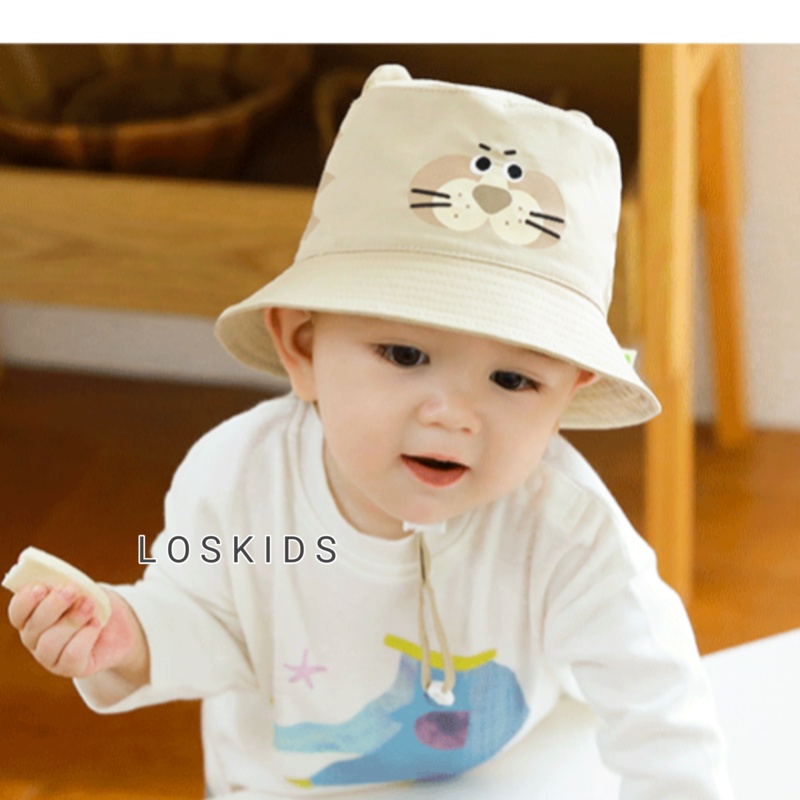 Topi Bayi Musim Semi / Topi Bucket Anak Outdor Motif Tiger