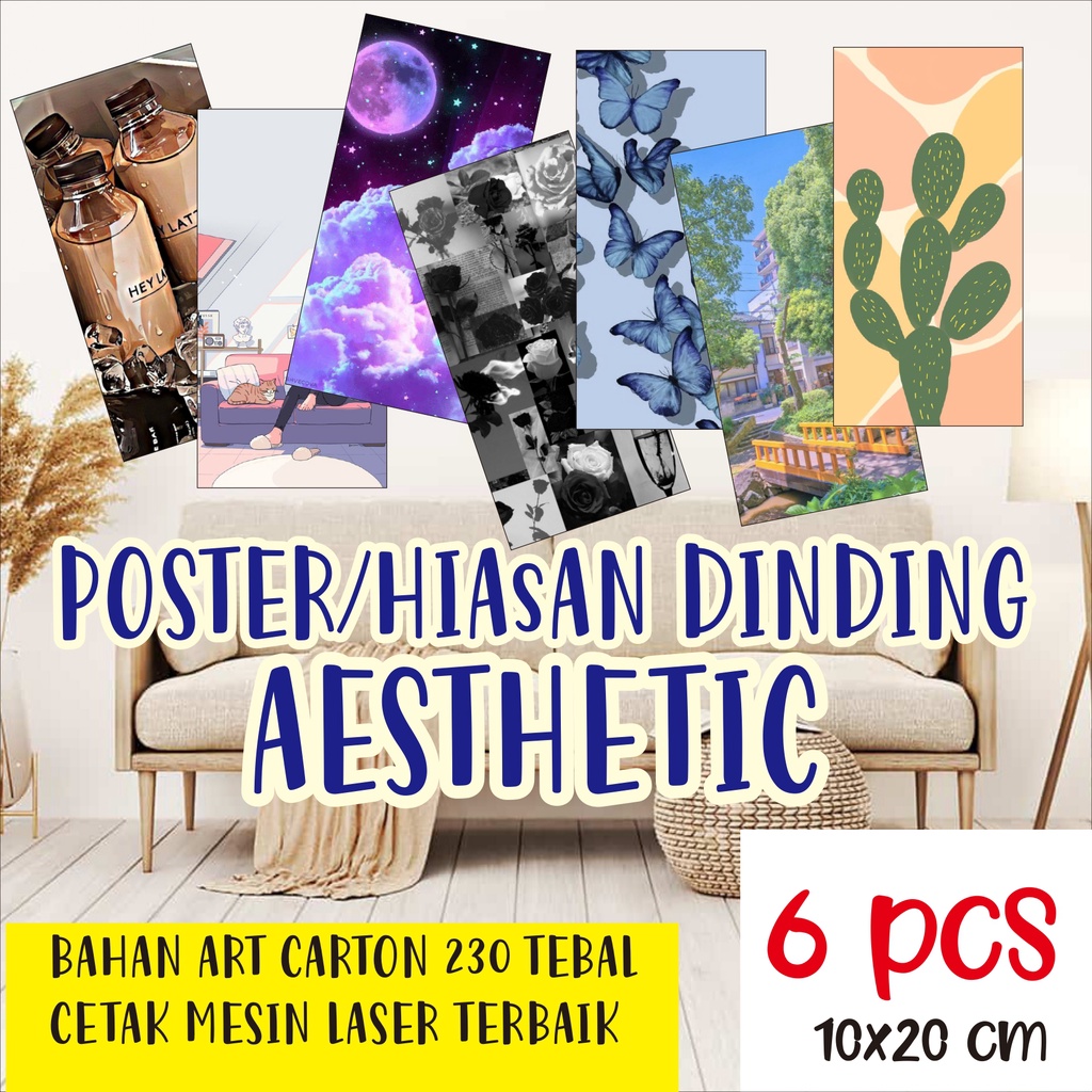 Jual Poster Hiasan Dinding Aesthetic Keren Elegan Awet Harga Termurah Shopee Indonesia