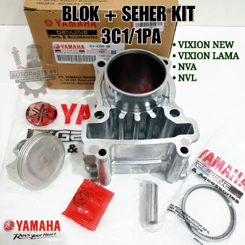 Blok Seher Yamaha Vixion Old Vixion NVL R15 V2 Set Original Blok Seher 3C1 Boring Cylinder Vixion