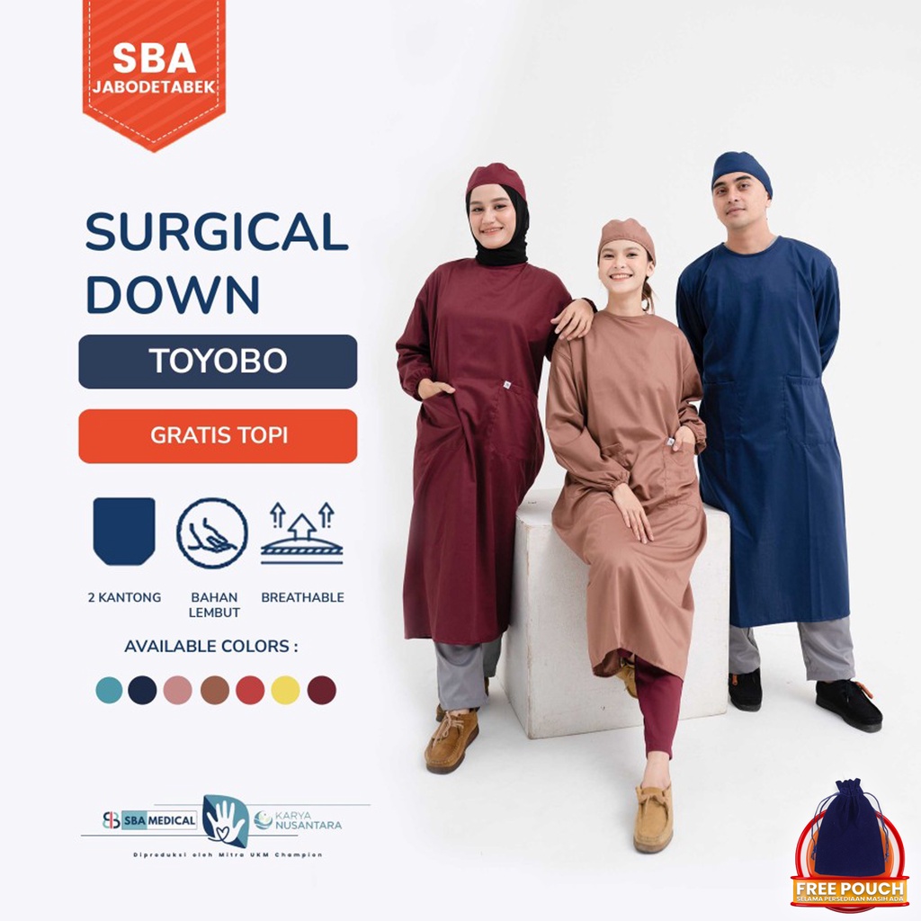 Surgical Gown Toyobo APD Surgical Gown Gown Medis Gown Toyobo Gown JunDW