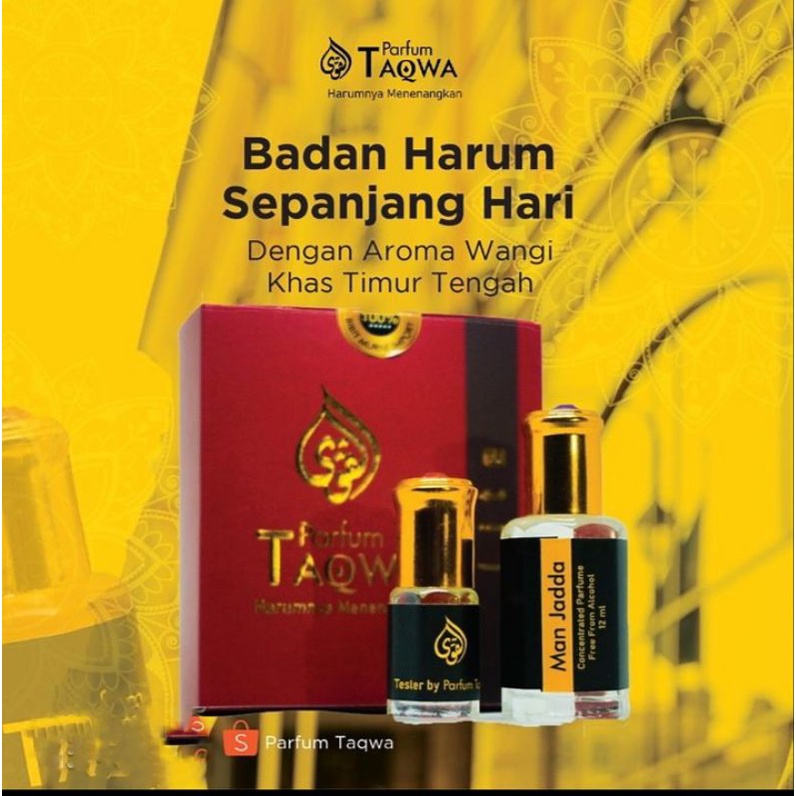 Parfum Taqwa WOODY ARABIAN 12 ml [ Beli 1 Gratis 1 ] | Parfum Sholat WOODY ARABIAN [ Non Alkohol ]