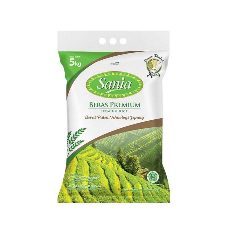 

SANIA BERAS PREMIUM 5KG (KHUSUS GOJEK/GRAB)