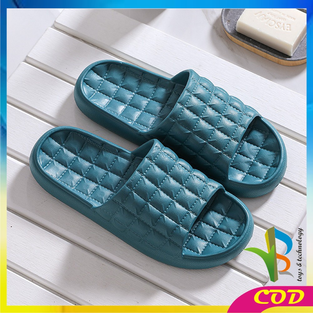 RB-S36 Sandal Slop Rumah Kamar Mandi / Sendal Selop Polos Karet Empuk Import Busa EVA Tebal Korean Style