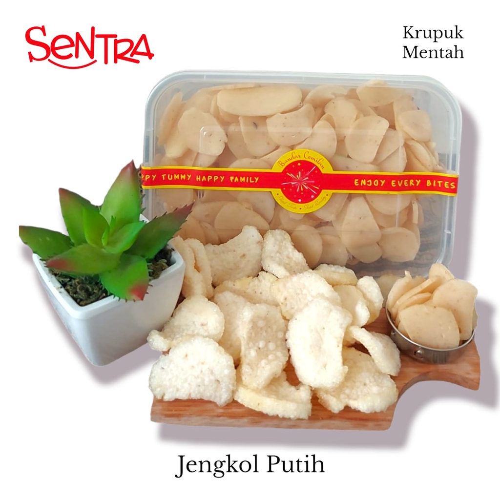 

Kerupuk Jengkol Putih || Kerupuk Kering Mentah Box Premium