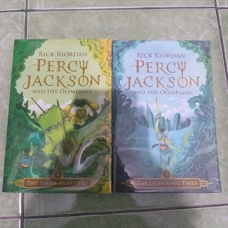Novel Preloved Secondhand Percy Jackson 1 & 2 the lightning thief the sea of monsters