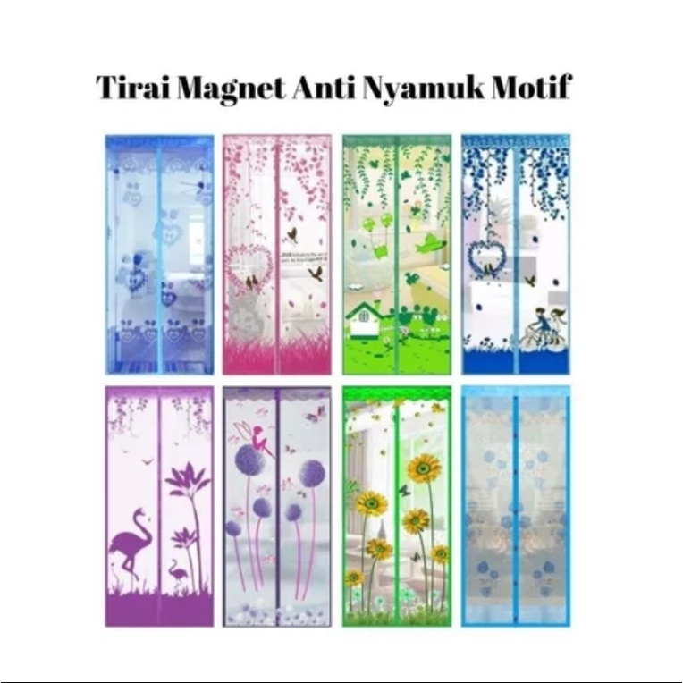 BIOMASK - Tirai Magnet Anti Nyamuk- Tirai Pintu Magnet