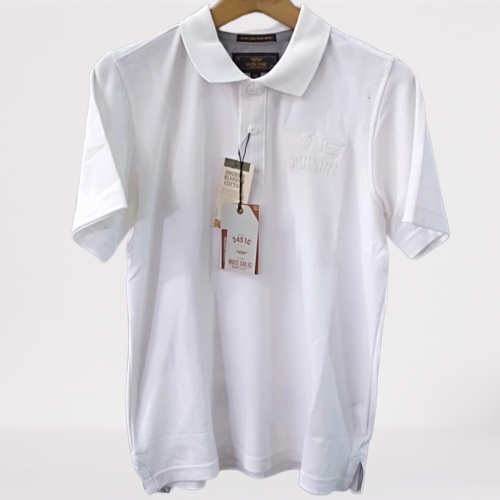 KAOS POLO MGEE DUKE C013 - WHITE - KAOS LENGAN PENDEK
