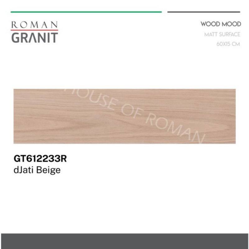 granit roman djati beige 15x60 kw 2 keramik lantai ubin motif kayu